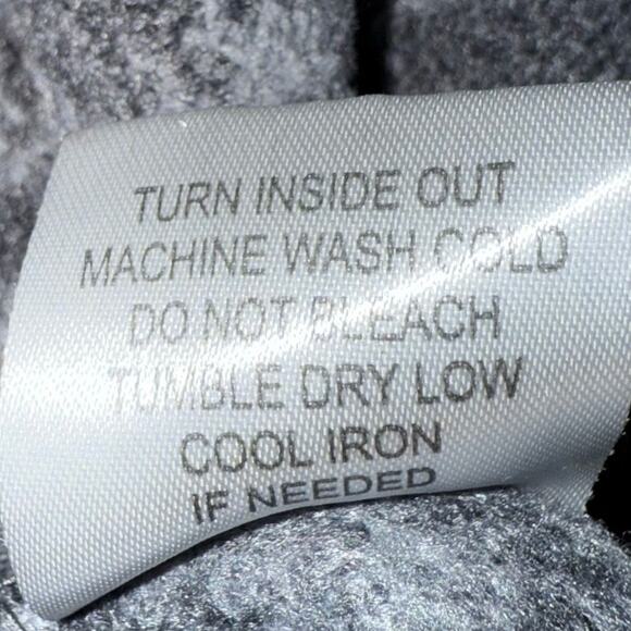 Vintage Hoodie Zip Up Jacket Hooded Two-Tone Sweatshirt Mens Size Large Grey - Picture 5 of 6